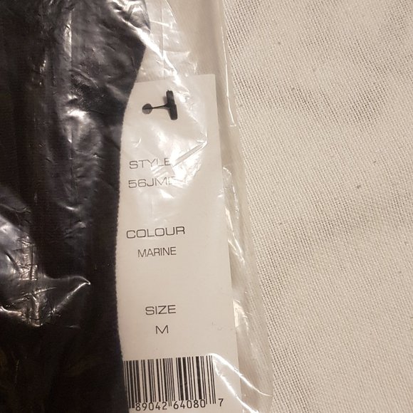 French Connection Long Sleeve Shirt Medium Navy - Picture 3 of 6